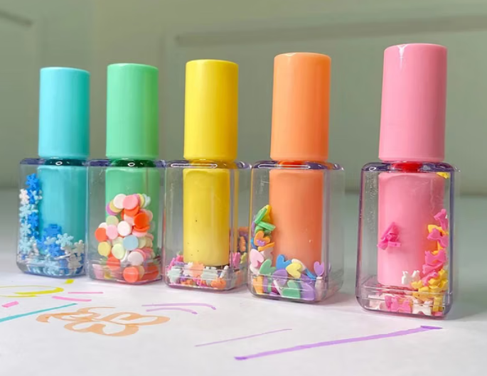 Nail Polish Bottle Highlighter Pens Nail Polish Bottle Highlighter Pens