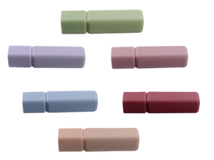 Macaron-colored lipstick-shaped highlighter