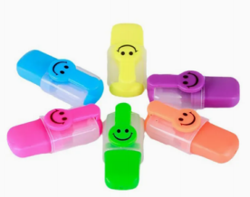 Creative Smiley Pattern Highlighter Pen